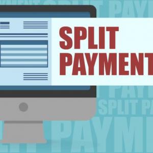 Scritta Split payment