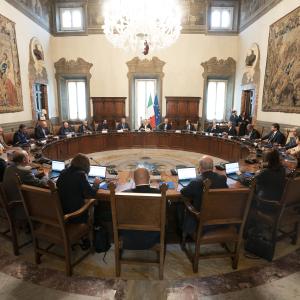 Riunione del Consiglio dei ministri - foto www.governo.it