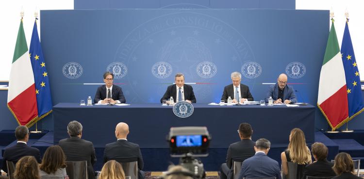 Conferenza stampa Presidenza del Consiglio dei Ministri